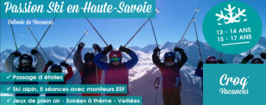 Colonie Passion Ski en Haute Savoie par Croq'Vacances